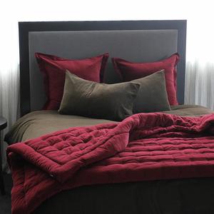 Comforters: Corduroy Comforter - Burgundy