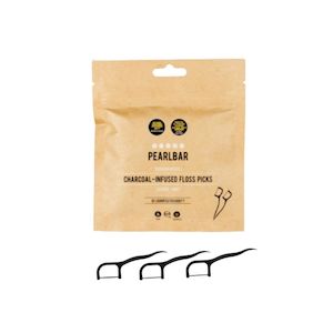 Pearlbar: Biodegradable Charcoal Floss Picks