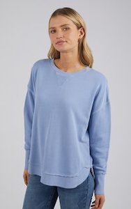 WOMENS TOPS: FOXWOOD DELILAH CREW - LIGHT BLUE