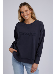 FOXWOOD WASHED SIMPLIFIED CREW - NAVY
