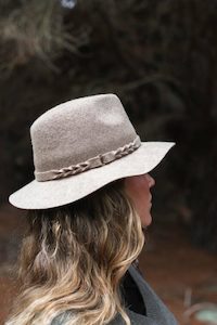 Hats: ANTLER FEDORA - JACKSON SUMMIT GREY