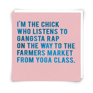CLOUD NINE CARDS - I'm The Chick Who Listens To