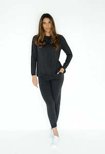 Womens Hoodies: HUMIDITY PEYTON HOODIE - Charcoal