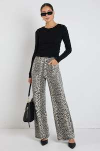 AMONG THE BRAVE - ZOEY LEOPARD JEAN