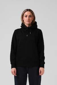 Womens Hoodies: RPM EMBOSS PRINT HOOD - Black