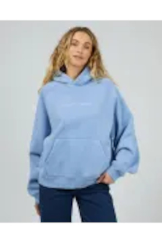Womens Hoodies: SILENT THEORY LOGO HOODIE - Light Blue