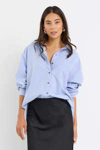 STORIES BE TOLD SIGNATURE BLUE OXFORD OVERSIZED SHIRT - Blue