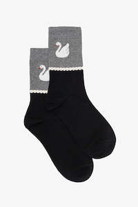 Socks: ANTLER SOCKS - SWAN