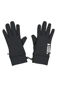Gloves: Mons Royale Wool Fleece Gloves - BLACK