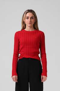 RPM KNITTED L/S  - Red
