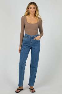 SILENT THEORY HAZEL L/S TEE - Brown