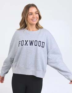 Womens Sweatshirts Crews: FOXWOOD SUNDAY CREW - Grey Marle