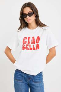 Womens T Shirts: AMONG THE BRAVE PARADISO CIAO TEE