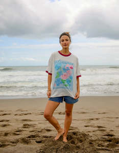 Womens T Shirts: FOXWOOD MEDITERRANEAN POSY TEE