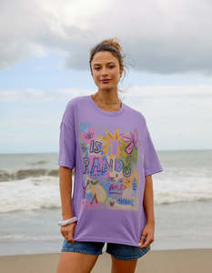 Womens T Shirts: FOXWOOD - Random And Art Tee Lavender