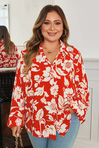 Womens Shirts: THE REPUBLIC CO - Floral Shirt