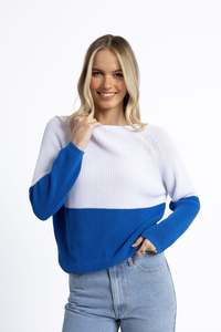 HUMIDITY RIKKI JUMPER - Blue/White