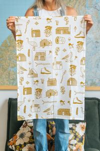 LOVE THY LAND - Backcountry Hut tea towel