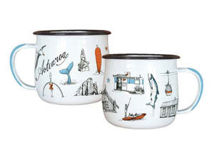 ENAMEL MUG WOLFKAMP & STONE - AOTEAROA