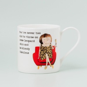 Mugs: ROSIE MADE A THING MUG - Leopard