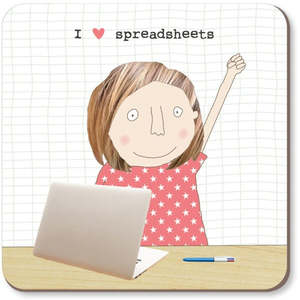 Homewares: ROSIE MADE A THING COASTER - Spreadsheets