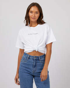 Silent Theory: SILENT THEORY LOGO TEE - White