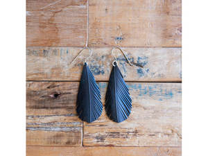 Giftware: PLUMATIC EARRINGS - BLACK