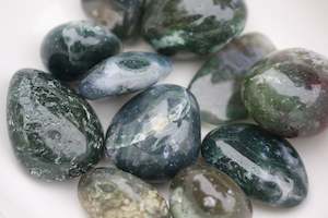 Tumblestones: Moss Agate Tumblestone