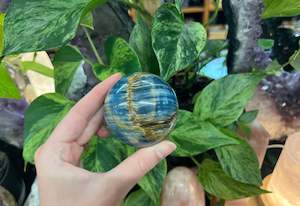 Lemurian Aquatine Calcite Sphere