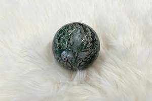 Spheres: Moss Agate Sphere #1