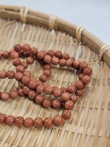 Goldstone Bead Bracelet