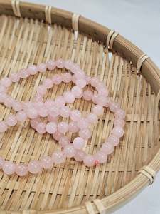 Rose Quartz Bead Bracelet