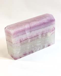 Statement Pieces: Rainbow Fluorite Slab Freeform