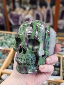 Statement Pieces: Ruby in Zoisite Skull