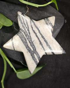 Carvings: Spiderweb Jasper star