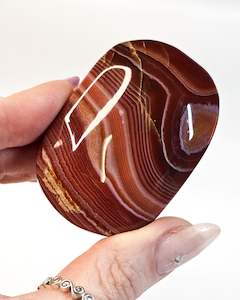 Palm Stones: Carnelian palmstone #1