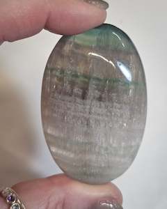 Palm Stones: Rainbow Fluorite Palm Stone #2