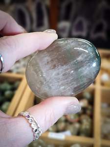 Palm Stones: Rainbow Fluorite Palm Stone #1