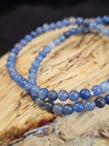 4mm Blue Aventurine Bead Bracelet