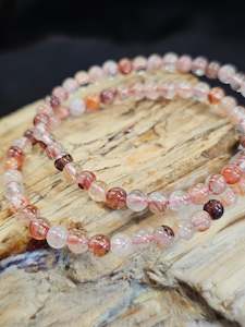 Bracelets 1: 4mm Fire Quartz Bead Bracelet