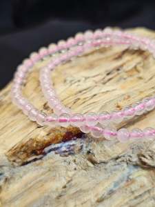 4mm Rose Quartz Bead Bracelet