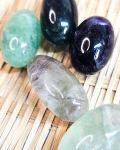 Clarity: Rainbow Fluorite Tumbles