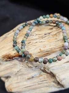 4mm Ocean Jasper Bead Bracelet