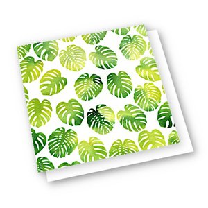 Square Card – Monstera Leaves