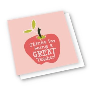 Square Card – Thanks For Being A Great Teacher