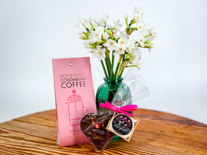 The Coffee + Chocolate Spring Vase Bundle