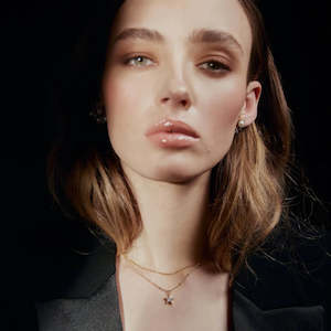 Silk Steel: SILK & STEEL - LUMIERE NECKLACE - GOLD