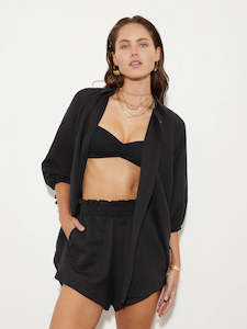 BOTEH - LA PONCHE SHIRT - BLACK