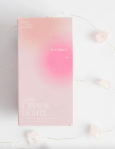 Krystle Knight: KRYSTLE KNIGHT - TWINKLE CRYSTAL LIGHTS - ROSE QUARTZ
