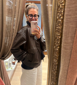 Hideseekers - Chocolate Leather Bomber - Made To Order